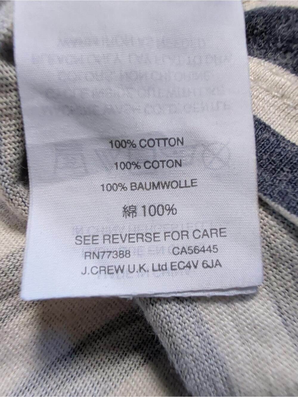 Michael De Feo for J.Crew Striped Long Sleeve Slouchy Cotton Top Size S - Picture 7 of 8